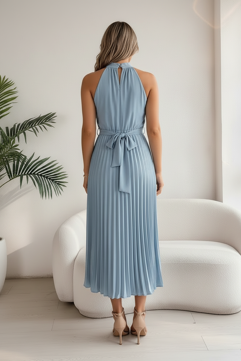 Pleated Maxi Dress