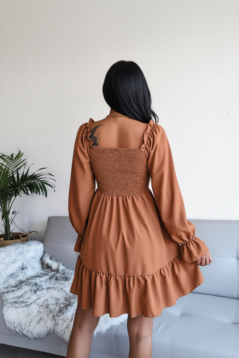 Ruffled Swing Dress