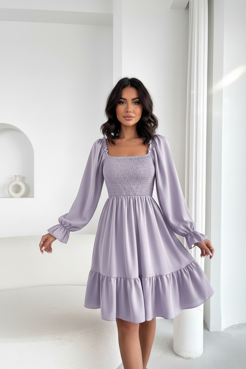 Ruffled Swing Dress