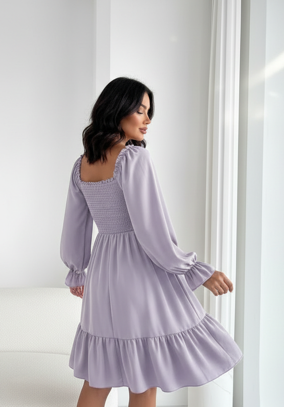 Ruffled Swing Dress